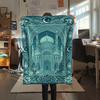 1Pc Muslim Print Flannel Blanket, High Quality Comfortable for All Seasons, Home Decor, Warmth and Comfort, Perfect for Christmas Gifts W134