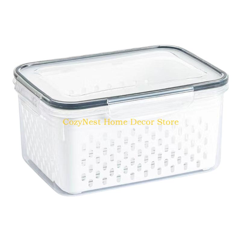 92MF Convenient Refrigerator Storage Box Ventilation Design For Vegetables Snacks