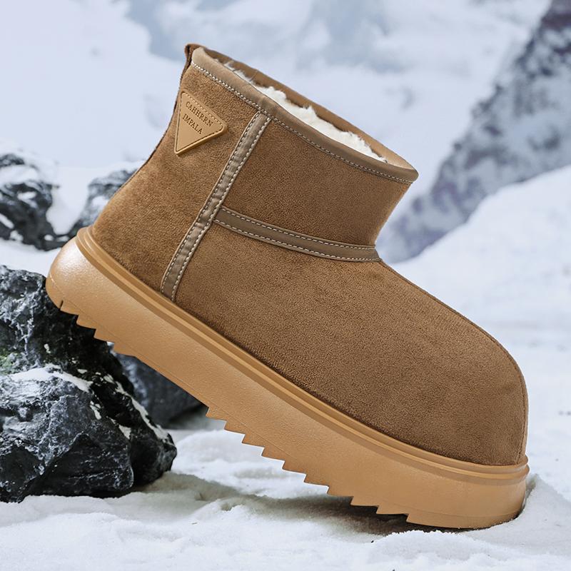 Fashion Winter New Platform Men and Women Snow Boots Casual Slip-on Botas Altas Plush Warm Home Cotton Shoe Classic Lovers Ankle Boots