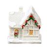 Christmas LED Light House Luminous Wooden Cabin Ornament Snow Scene Village Christmas Decoration For Home  New Year