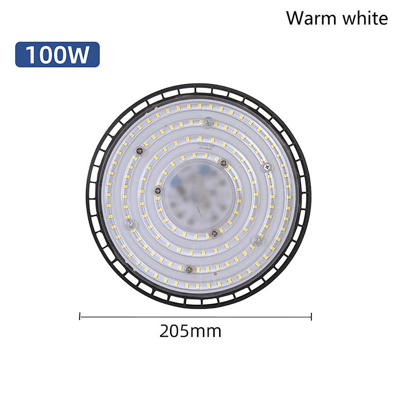 100/150/200W 3500/6500K Ufo Led High Bay Lights Waterproof Commercial Industrial Market Warehouse Garage Workshop Lamps