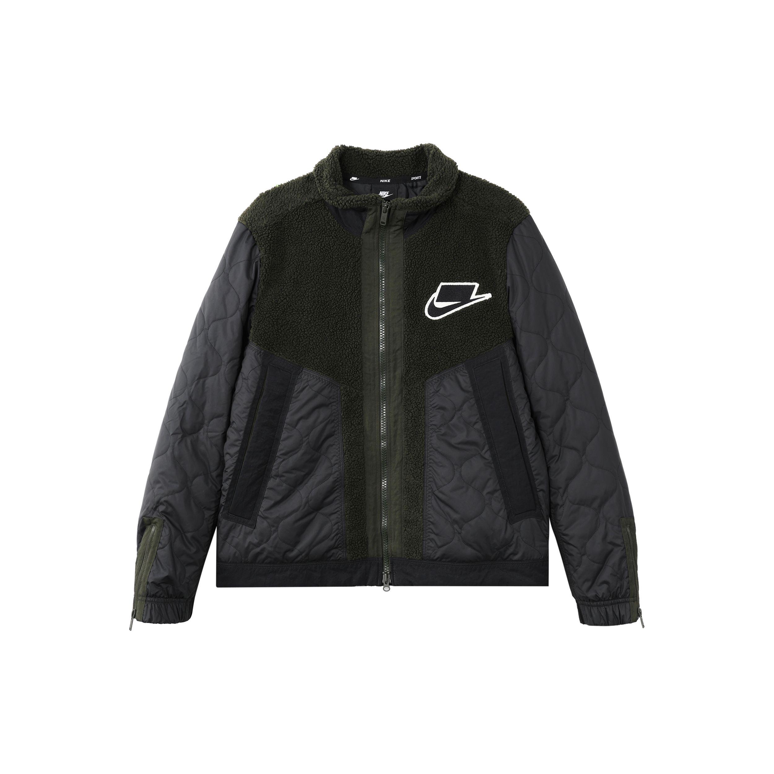 

Теплая хлопковая куртка на молнии Nike Colorblock Мужские куртки черные BV4583-010 XL