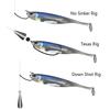 7cm 8cm 10cm Silicone Soft Baits Lifelike 3D Eyes Shad  Fishing Lure for Freshwater and Saltwater Carp Trout Bass Fish Swimbait