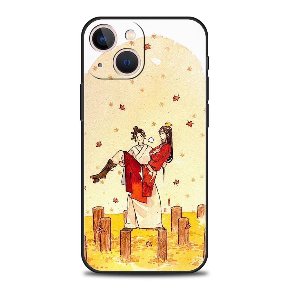 

Heaven Official s Blessing Funda For iPhone 13 15 14 12 11 Pro MAX Case Luxury Shell XR X SE XS 7 8 Plus Black Phone Cover iPhone 15