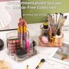 Multifunctional Desktop Cosmetic Storage Box Large Size Plastic Stationery Sorting Box Transparent Pen Holder Home Office