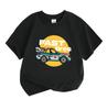 Kids Boys Girls 100% Cotton O-neck Short Sleeve T-Shirt, Cool Cartoon Rally Race Car Print Casual Soft Tee for Daily Wear Holiday Gift