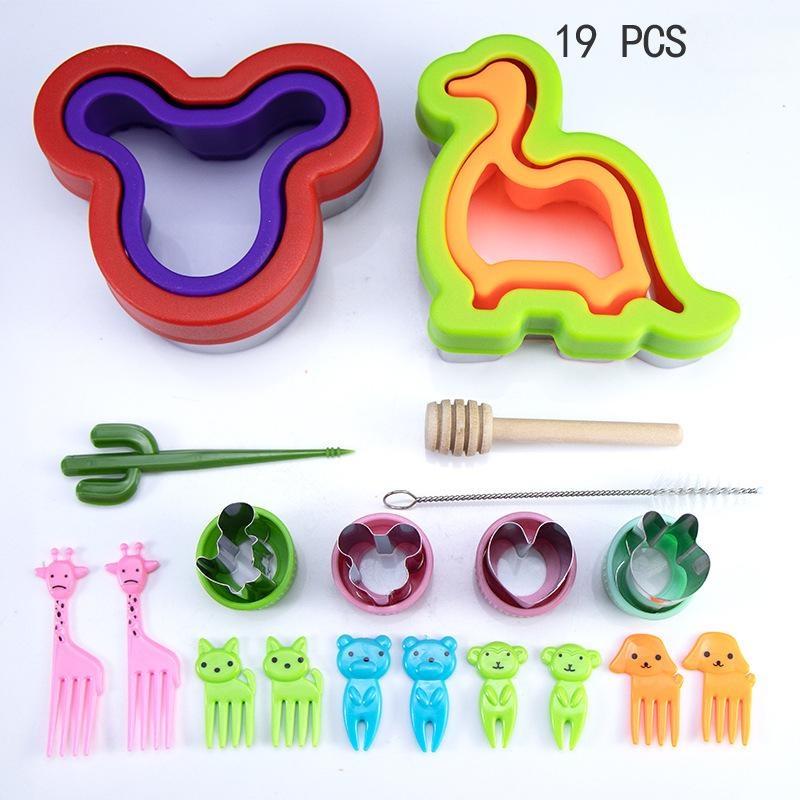 

19/21 шт., хлеборезка из нержавеющей стали, многофункциональная форма для торта, кухонный набор для выпечки 19PCS