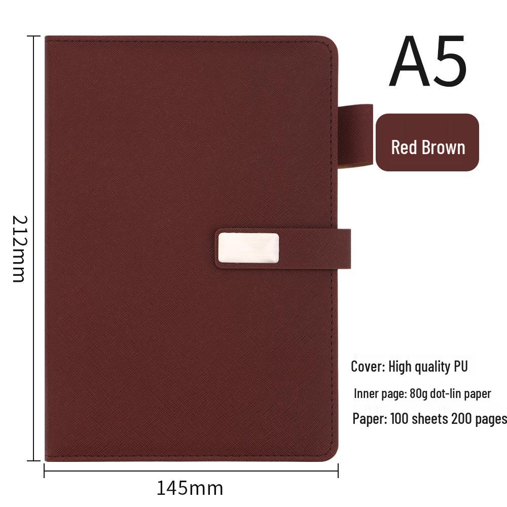 A5 Suede Sheepskin Notebook with Custom Gold & Silver Logo Hot Stamping for Business Meetings
