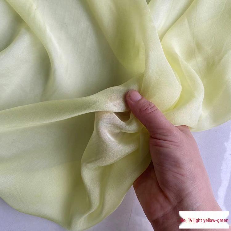 Chiffon di Vera Seta Largo 6 mm: Tessuto di Seta di Gelso Trasparente per Foulard, Vestiti Estivi e Abiti da Sera