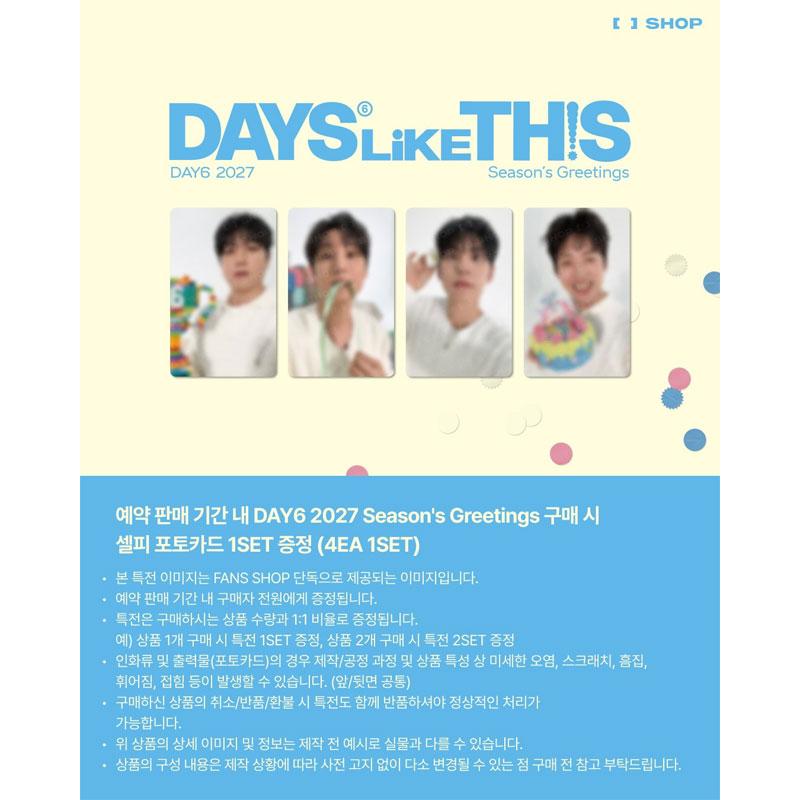 [Pre-order] DAY6 2027 Season’s Greetings [DAYS LIKE THIS] (Online Benefit)