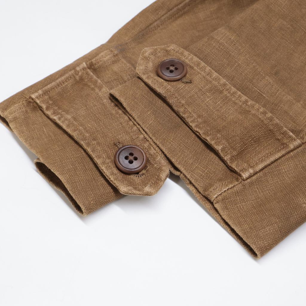RRL [Excellent Condition/Domestically Authorized] 782959753001 Bonded Linen Walking Coat Coat XS BrownUsed
