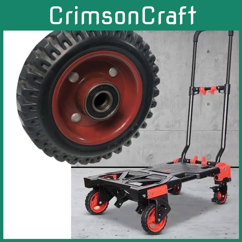Cart Rubber Flat Universal Wheel Silent Swivel Casters Tools Durable Equipment