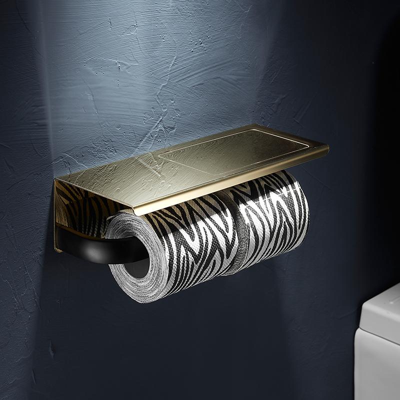 Bath Hardware Sets Gold Brushed Bath Cup&Tumbler Holders Europe Toilet Brush Holder Towel Bar Paper Holders Cloth Hook WF-25000