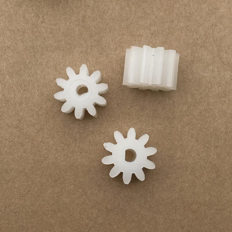 5PCS D Hole 3mm 1M 10T Nylon Plastic Gear 3mm D Hole
