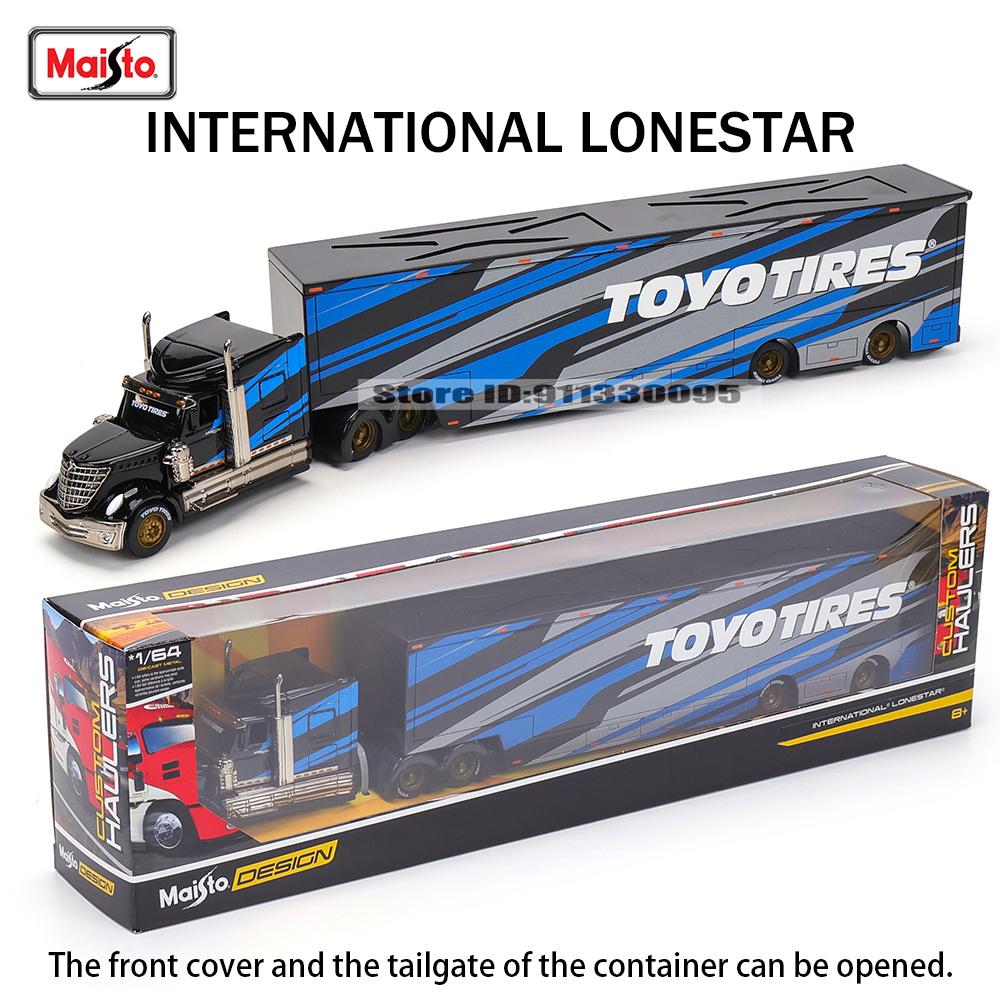 Maisto 1:64 MACK Anthem LoneStar UP Transport Casting Manufacturing Trailer Model Simulation Model Alloy Car Collection