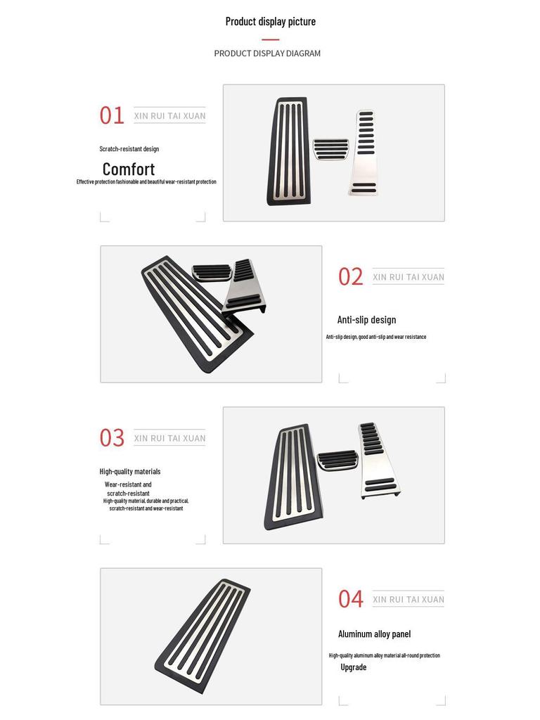 Volvo XC60 (2018-2020) Anti-Slip Brake & Accelerator Pedal Covers