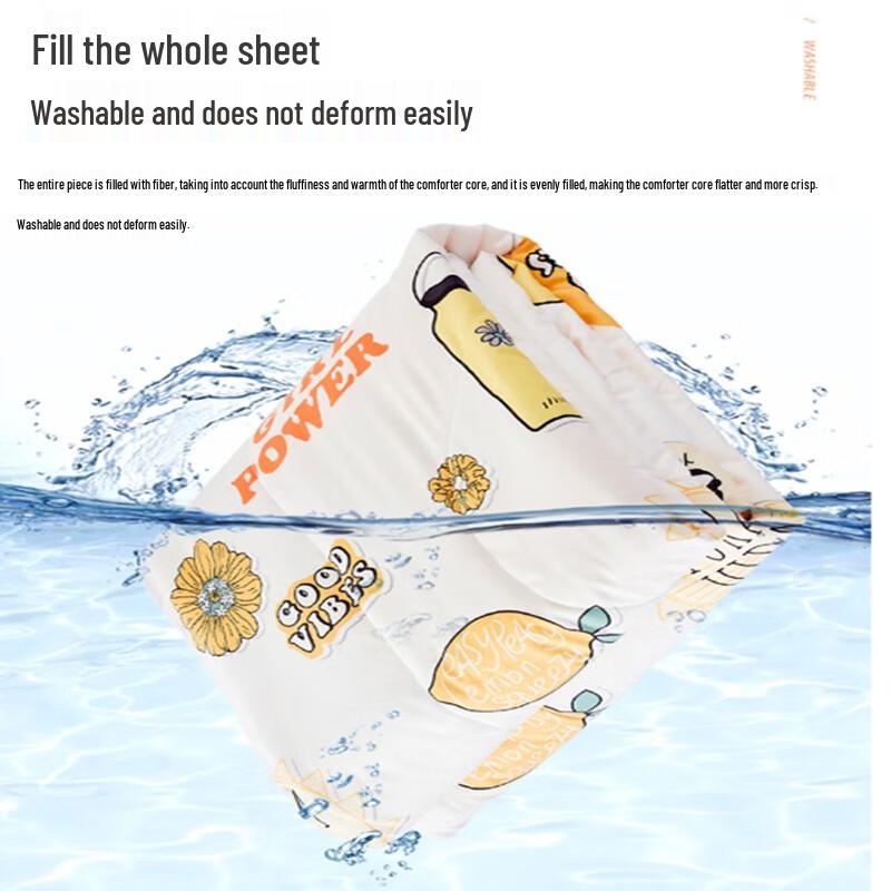 Purple Charm Antibacterial Washable Summer Fiber Quilt