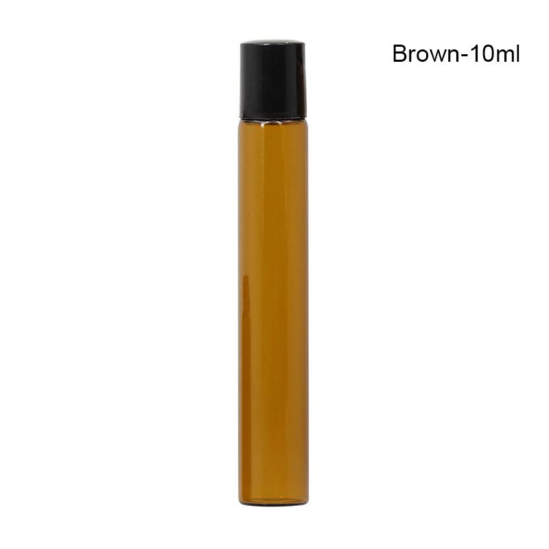 1Ml 2Ml 3Ml 5Ml 10Ml Amber Thin Glass Roll On Bottle Empty Refillable Bottle Sample Test Essential Oil Perfume Vials With Roller