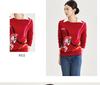 Pure Wool Zodiac Jacquard Top: Autumn/Winter Round Neck Christmas Series Knitwear