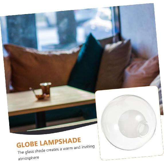 Cabilock Frosted White Glass Globe Ceiling Lampshade, 4.72 Inch Diameter, G9 Bulb Compatible, Soft Light, Easy Installation, Ideal for Chandeliers,
