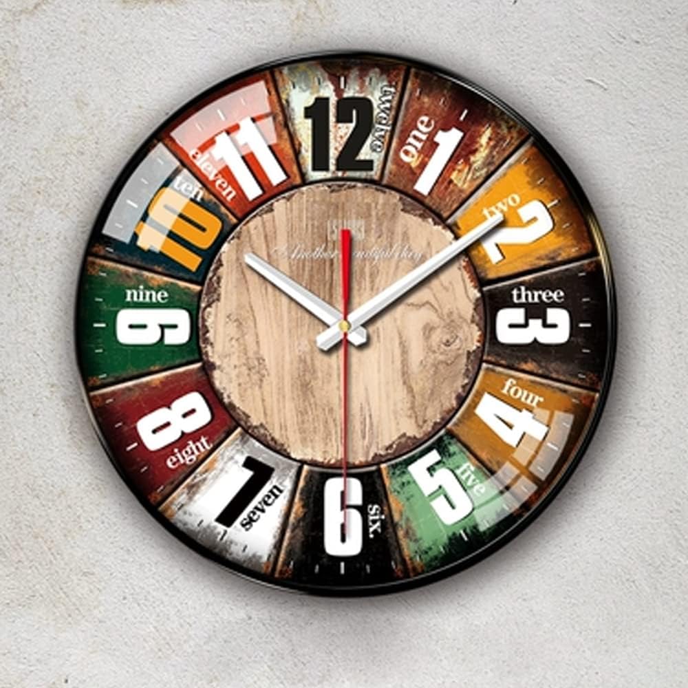 

AiUToGo Настенные Простые и Точные Настенные Подвесные Непрерывный Второй Круг Настенные Большие Легко Крепятся на Стену 12 Гостиная Спальня Декорация Стеклянные Часы,