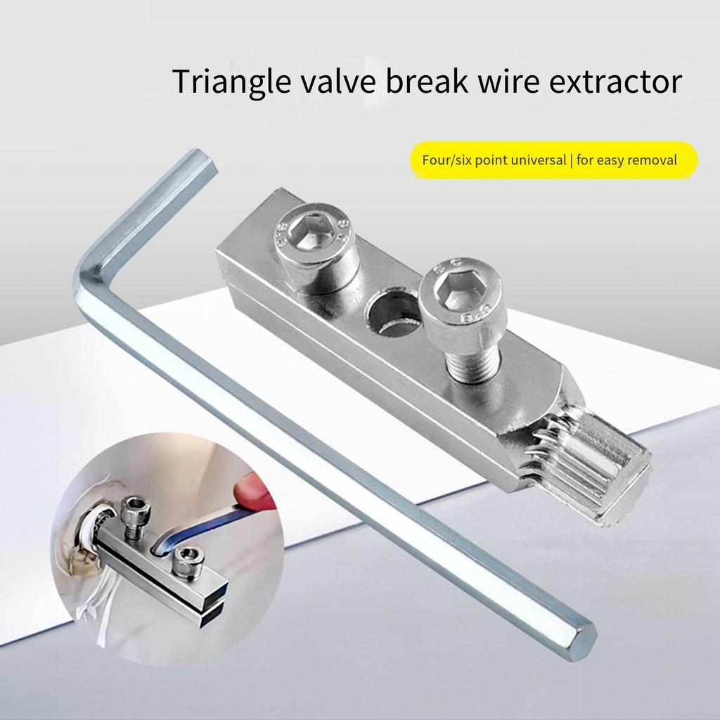 Multifunctional Faucet Angle Valve Wire Extractor Broken Pipe Faucet Extractor for 1/2In/3/4In Pipe Easy Screw Removal