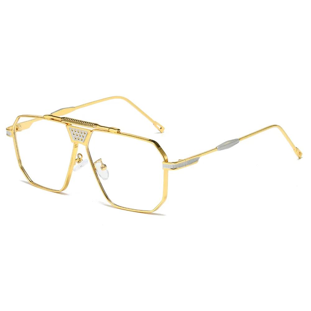 

Retro Quality Metal Square Women Luxury Sunglasses Shades UV400 Fashion Gradient Men Sun Glasses