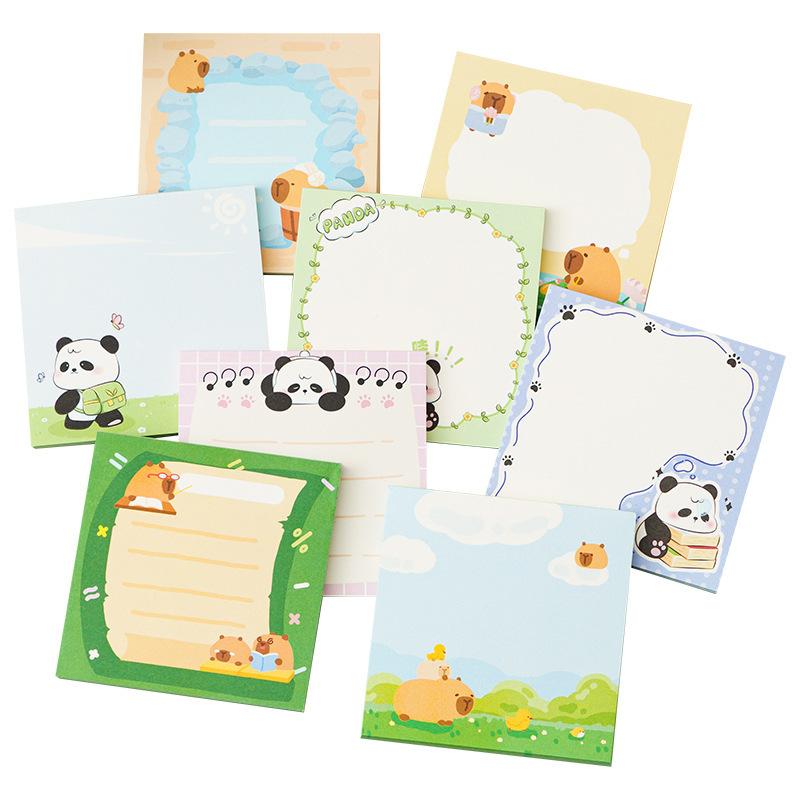 Kawai Schreibwaren Panda Notizbuch Schüler Ins Stil High-End Haftbar Abreißbar Kulturell Liebenswert Schulbedarf Papier Index Aufkleber