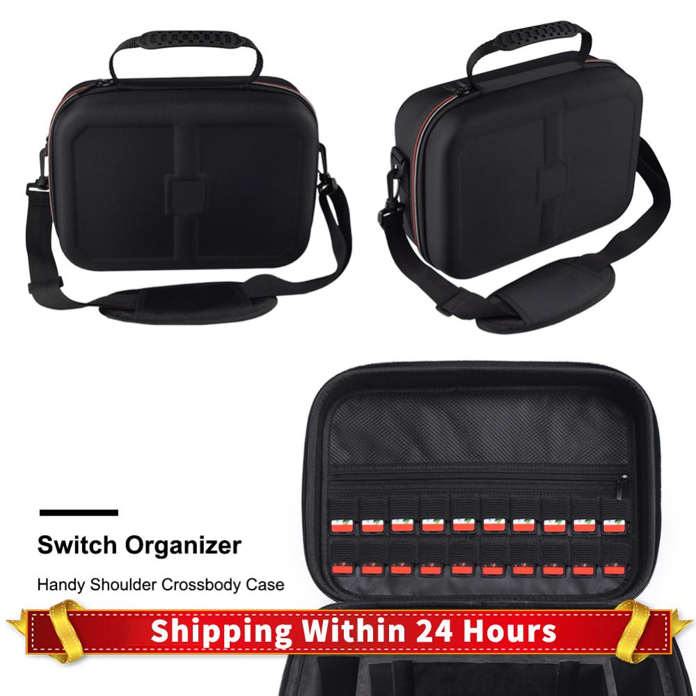 Pour NS2 Étui de Transport Portable Poignée & Bandoulière Grand Sac de Rangement pour Console Étanche Boîte à Coque Dure Sac à Main de Rangement Extérieur