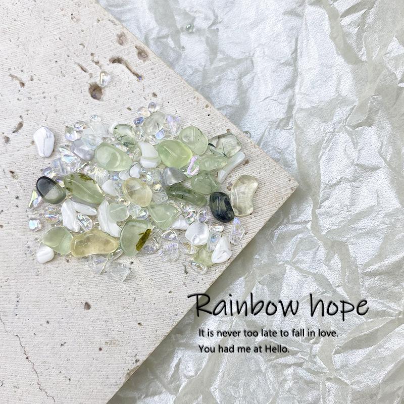 

Small Fresh Natural Stone Shell Mixed Nail Art Material Bag Diy Wearing Nail Decoration Material Wind Nail Art Jewelry