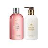 Molton Brown Rhabarber & Rose Duschgel & Wüstenrose Körperlotion Set