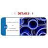Lenght 400mm Blue SiliconeSteel Wire Corrugated Hose High Temperature Resistant Air Filter Pipe, Turbocharger Intake Pipe
