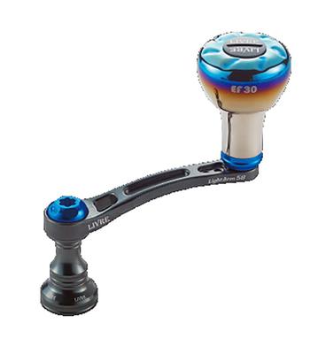 LIVRE 10688 Light Arm 58 EP30 Knob DS pro Shimano S2 Gunmetal Plate Blue +
