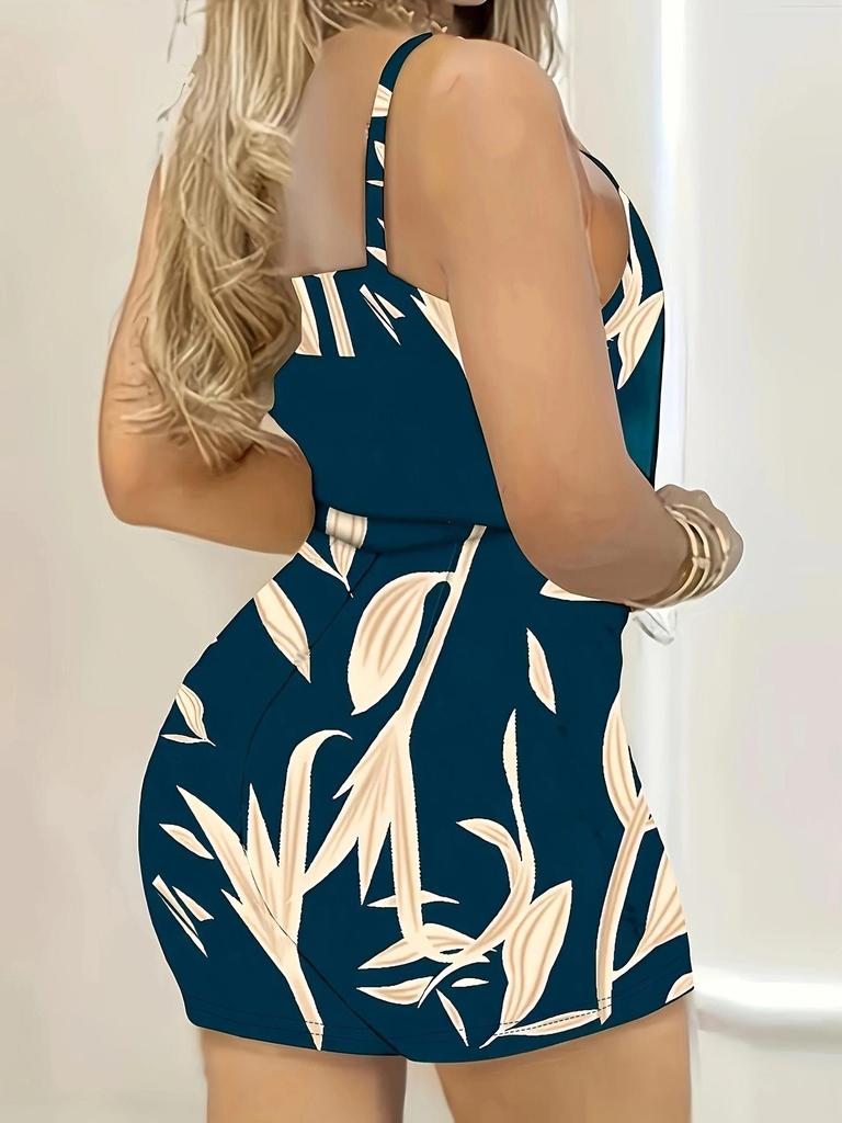2025 Summer Women's Print Camisole & Shorts Set