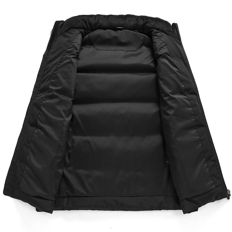 Windproof Korean-Style Unisex Down Vest: Warm, Trendy, Plus Size, Autumn/Winter, Two-way Zipper, for Couples & Teens