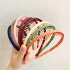 Fashion Simple Hairband Women Morandi Color Hair Comb Belt Press Hair with Teeth Non-Slip Headband Girls Hair Accessories