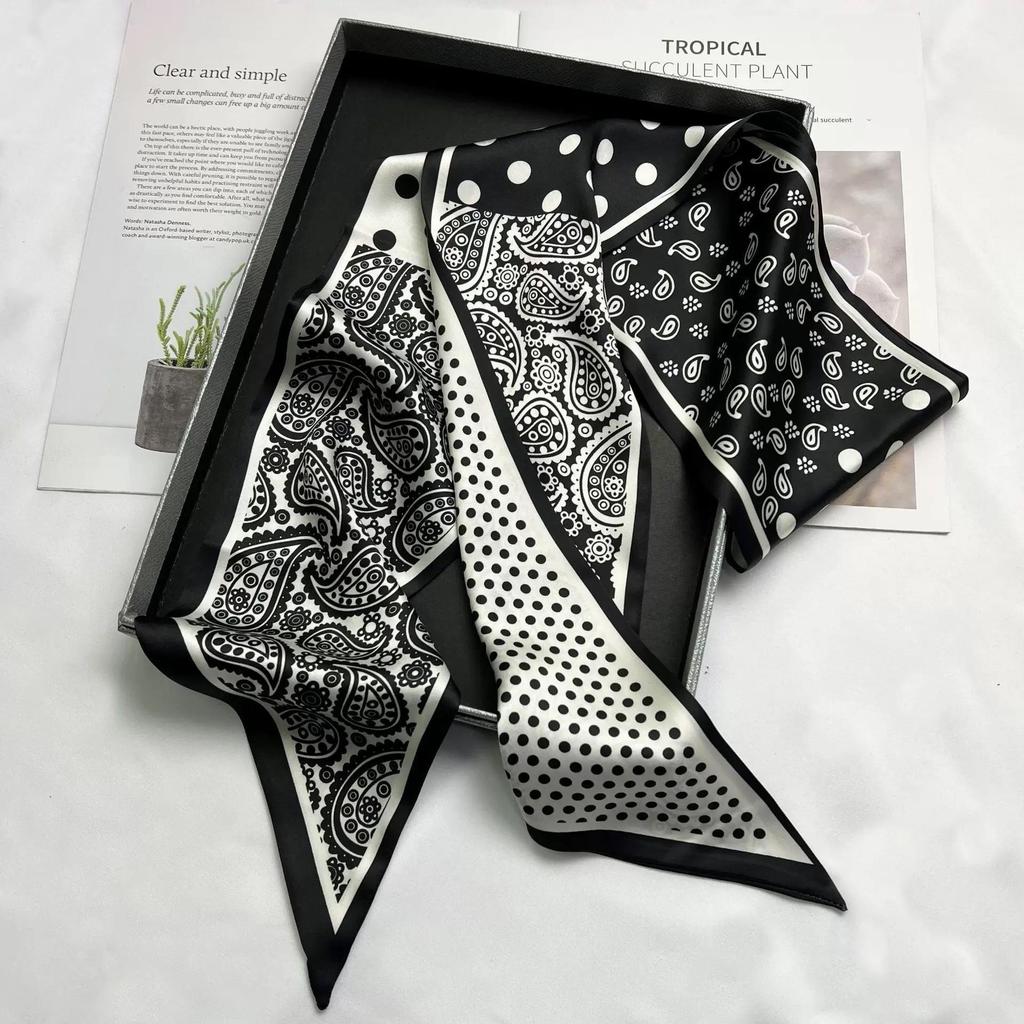 Sciarpe da collo da donna, fazzoletti da collo alla moda, fasce per capelli, sciarpe