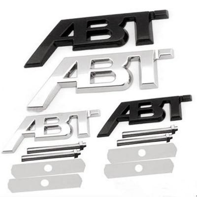 3D Metall Bil Baklucka Märke Frontgrill ABT Logo Emblem Klistermärke Dekal För Golf RS3 ABT S3 S5 Q5 Q8 A4 B8 A3 8V