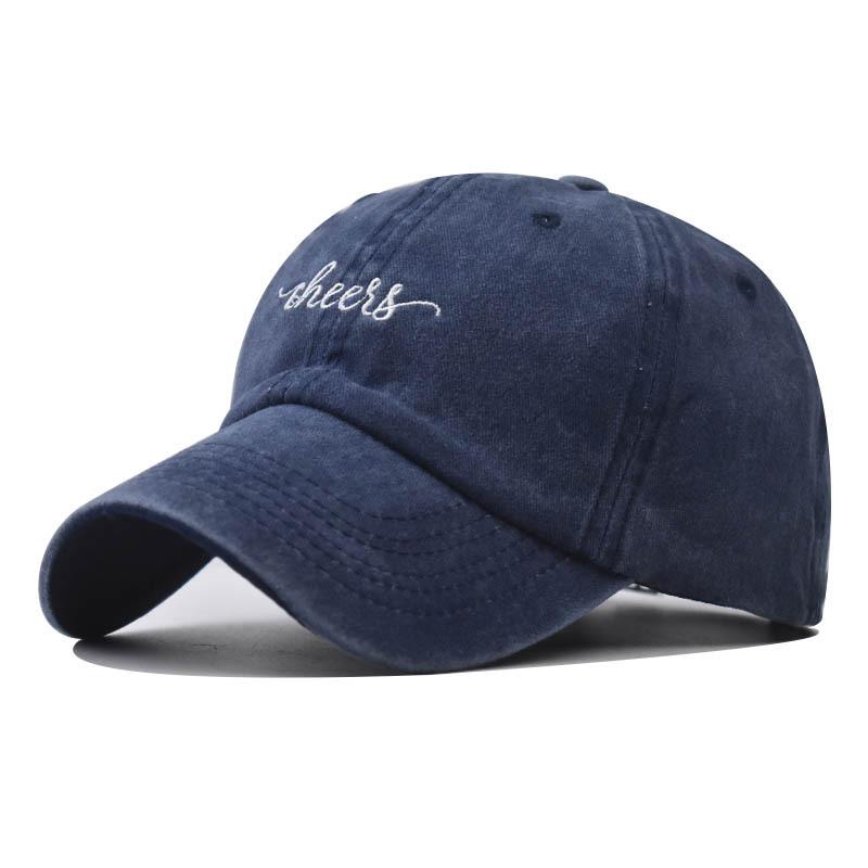 New Letter Cheesss Cotton Embroidered Baseball Cap Washed Old Cap Classic Cheese Baseball Cap
