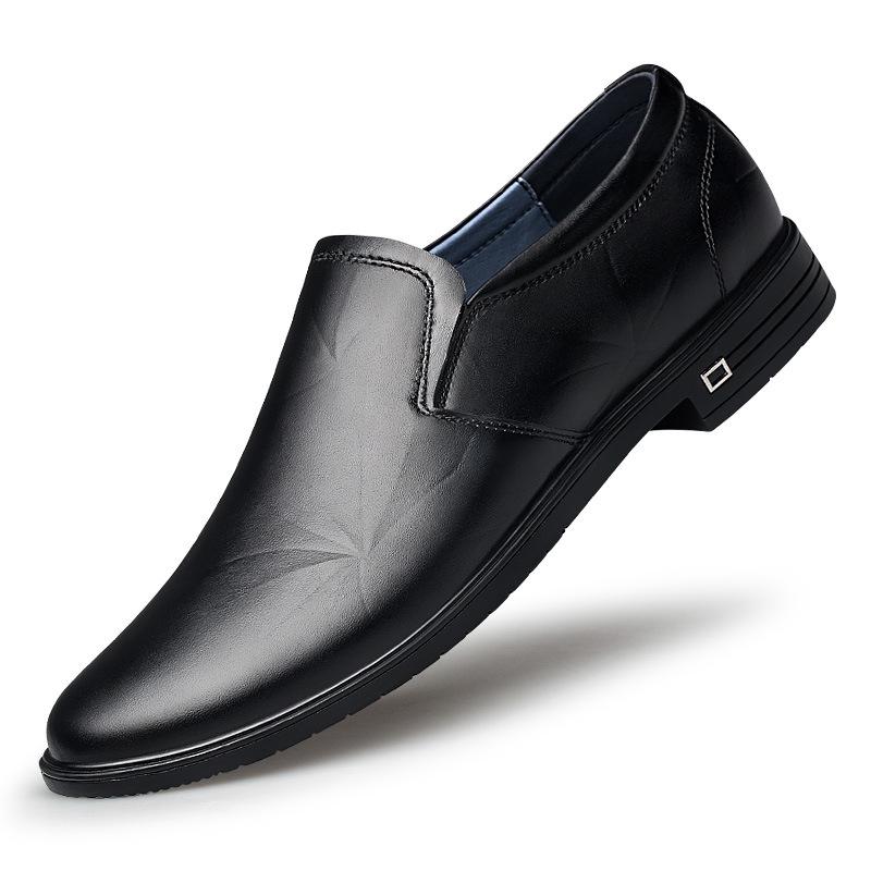 Four Seasons Men s British Style Leather Business Casual Shoes 40