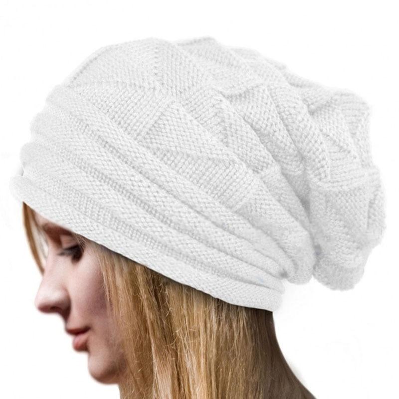 1pcs Knitted Baggy Beanie Oversized Winter Hat Ski Slouchy Cap Skullies Beanies Women Men Winter Wool Warm Cap Beanies Unisex