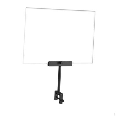 Acrylic Sign Holder with Clamp Aluminum Alloy Multifunctional Rotatable Display Clip for