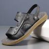 Sandals men's 2025 new summer wear cool slippers men's soft-soled dad shoes driving beach shoes