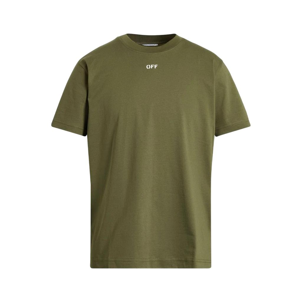 Off White Mens Off Stamp Cotton T-Shirt