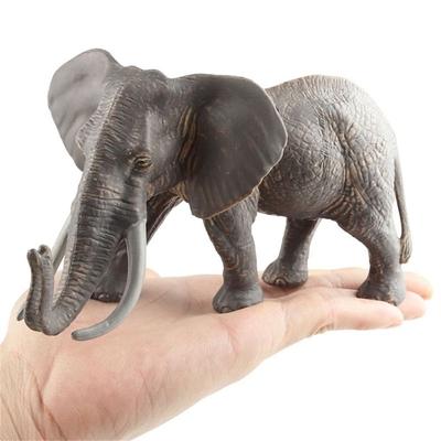 Wilder Elefant Figur Plastik Handgemacht Mini Tier Statue Realistischer Elefant Schreibtischornament Gartendekoration