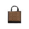 Coach Dempsey 22 Classic Monogram Print Colorful Strap Color Block Coated Canvas And Leather Tote Bag Women Tote Bags Brown C6918-IMNOX