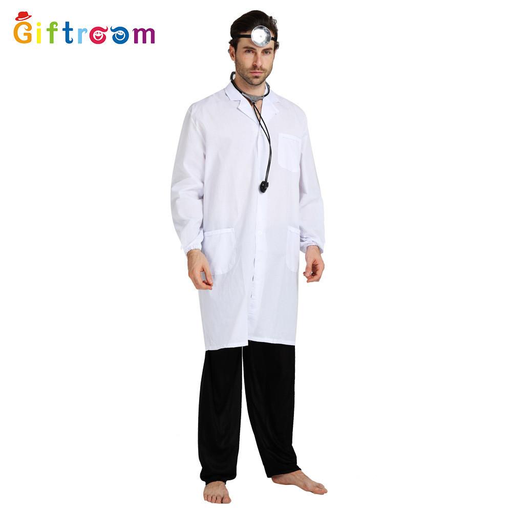 Mens Doctor Stylish Costume For Halloween Parties Featuring Polyester Fabric Perfect For Events Cosplay