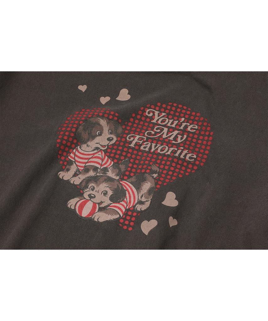 CPGN STUDIO My Puppy Pigment Short Sleeve Tee Brown