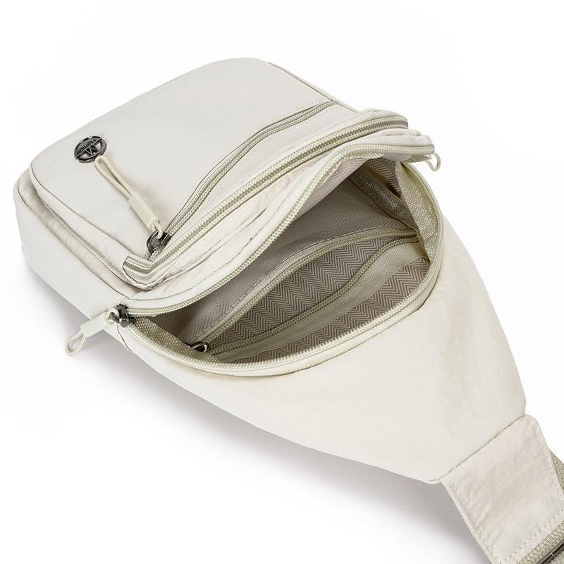 Crossbody Bag Women's Chest Bag Lightweight Water-Repellent Nylon Bag Outdoor Shoulder Bag