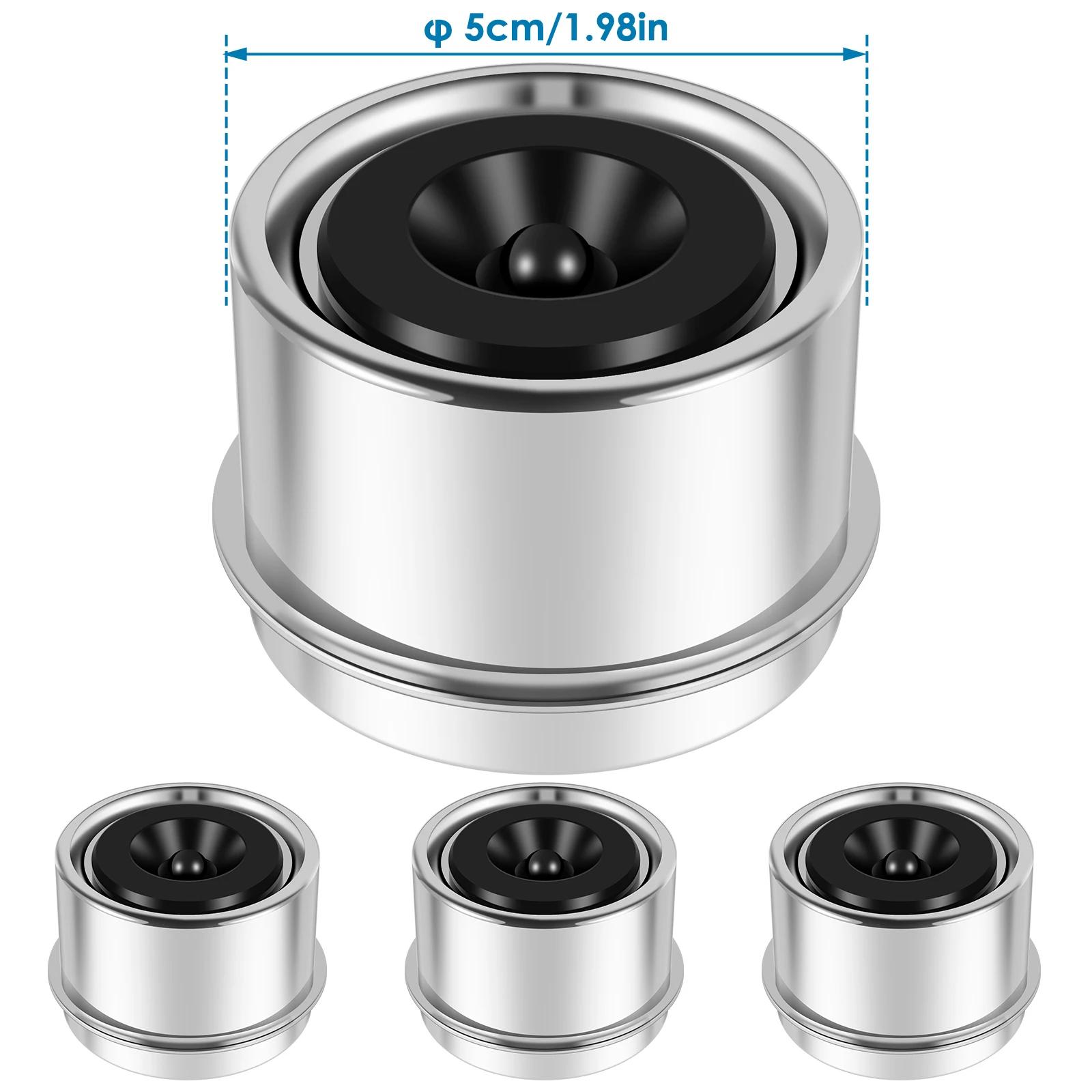 4Pcs Trailer Bearing Dust Cover 1.98/2.75inch Iron Trailer Axle Grease Covers Sturdy Trailer Wheel Hub Center Lube Grease Covers